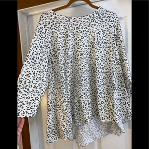 Long sleeve t-shirt-leopard print